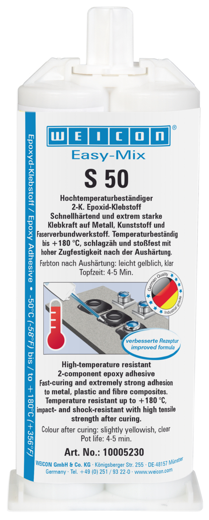 Adeziv epoxidic Easy-Mix S 50 | adeziv epoxidic pentru reparatii rapide si lucrari de mentenanta