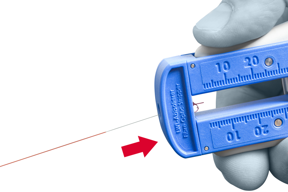 Dezizolator fibră optică | pentru dezizolarea cablurilor de fibra optica  Ø 0,125 mm