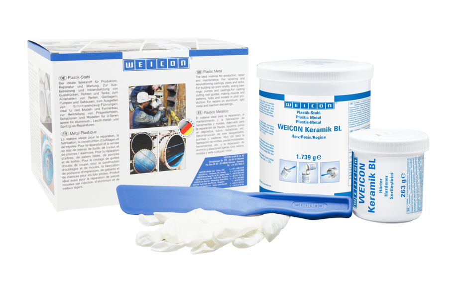 WEICON Ceramic BL | sisteme de rasini epoxidice cu pulbere minerala pentru protectie extrema la uzura si rezistenta inalta la abraziune WEICON Ceramic BL | sisteme de rasini epoxidice cu pulbere minerala pentru protectie extrema la uzura si rezistenta inalta la abraziune
