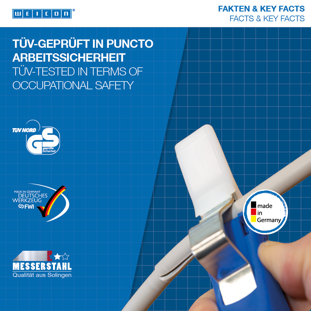 Cuțit dezizolat cablu 4 - 28 H | cu maner bicomponent ce include lama tip carlig si capac de protectie, interval de lucru  4 - 28 mm Ø