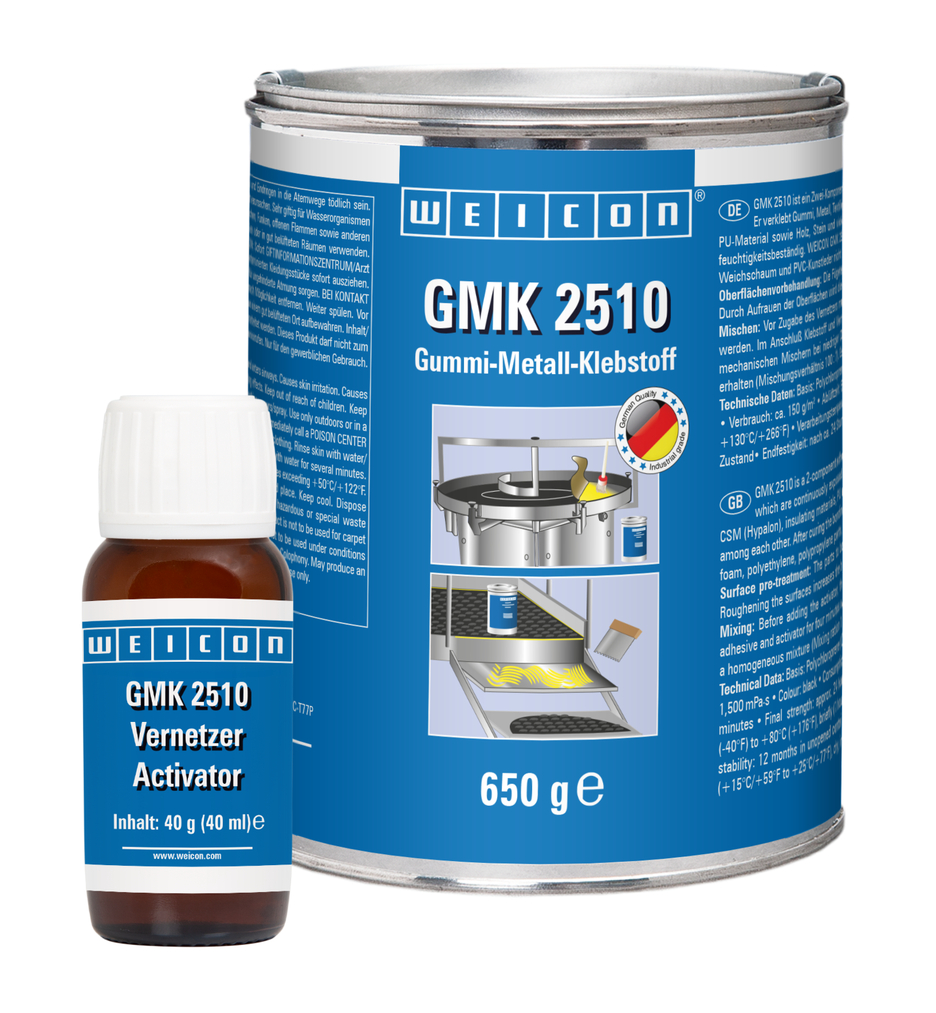 GMK 2510 adezivi de contact | Adeziv de contact bicomponent pentru lipiri de înaltă rezistență între cauciuc și metal