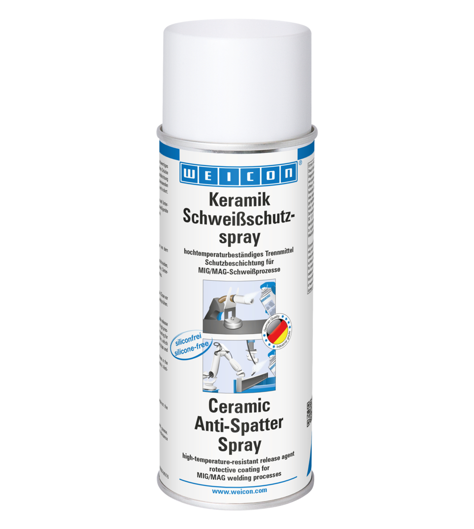 WEICON Spray antistropi ceramic | strat de protecție fără silicon, cu un conținut ridicat de substanțe solide