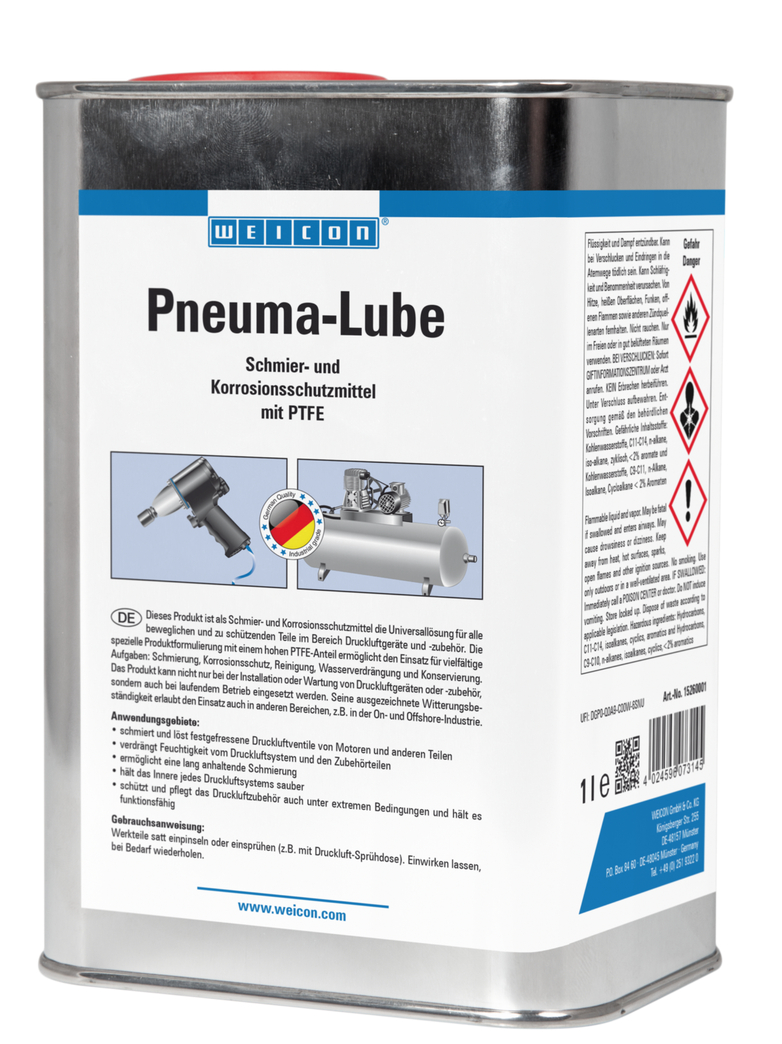 Pneuma-Lube | lubrifiant cu PTFE pentru scule pneumatice