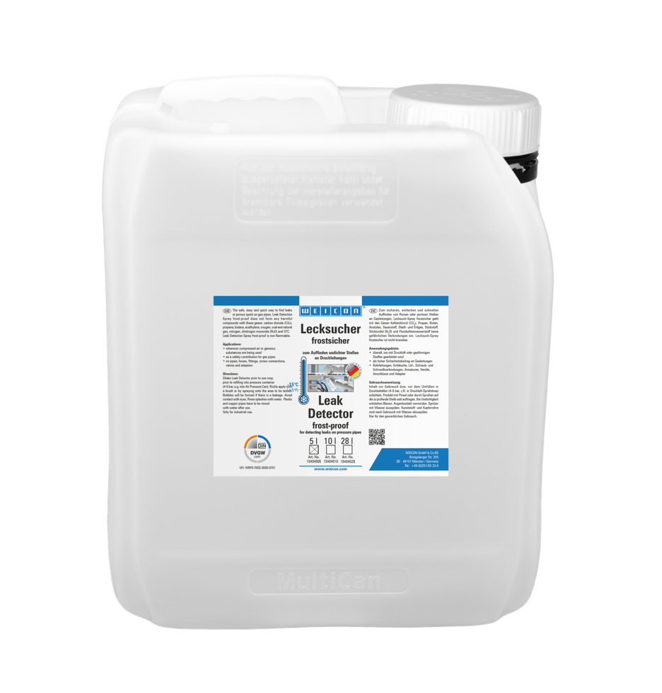 Lichid detectare gaz rezistent la inghet | pentru localizarea fisurilor la nivelul conductelor sub presiune pana la -15 °C Lichid detectare gaz rezistent la inghet | pentru localizarea fisurilor la nivelul conductelor sub presiune pana la -15 °C