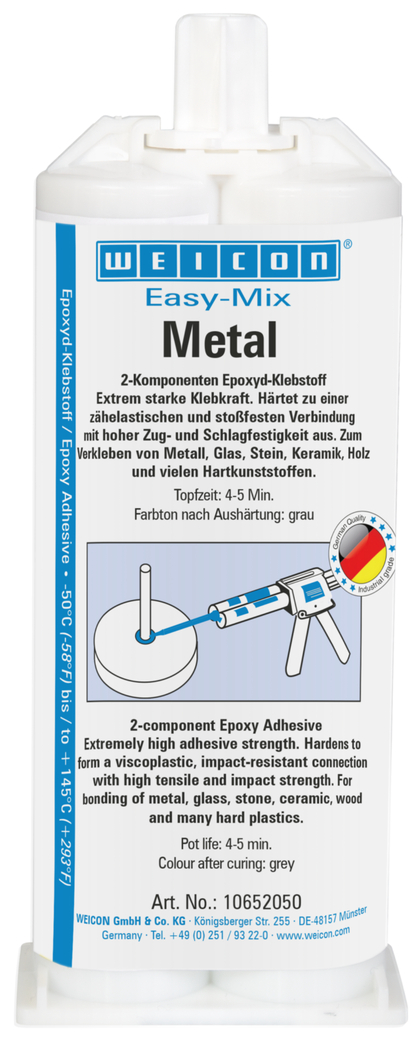 Adeziv epoxidic Easy-Mix Metal | adeziv epoxidic pentru lipire piese metalice