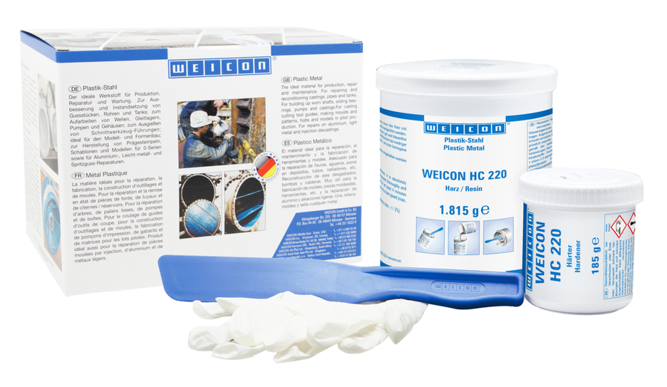 WEICON Ceramic HC 220 | sistem de rasini epoxidice cu pulbere ceramica si rezistenta la temperaturi inalte si la uzura