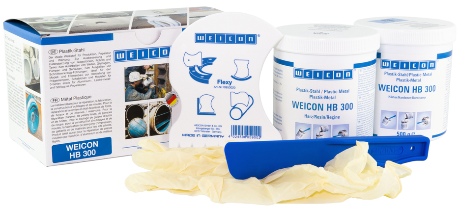 WEICON HB 300 | sistem de rasini epoxidice cu rezistenta la temperaturi inalte, pentru reparatii WEICON HB 300 | sistem de rasini epoxidice cu rezistenta la temperaturi inalte, pentru reparatii