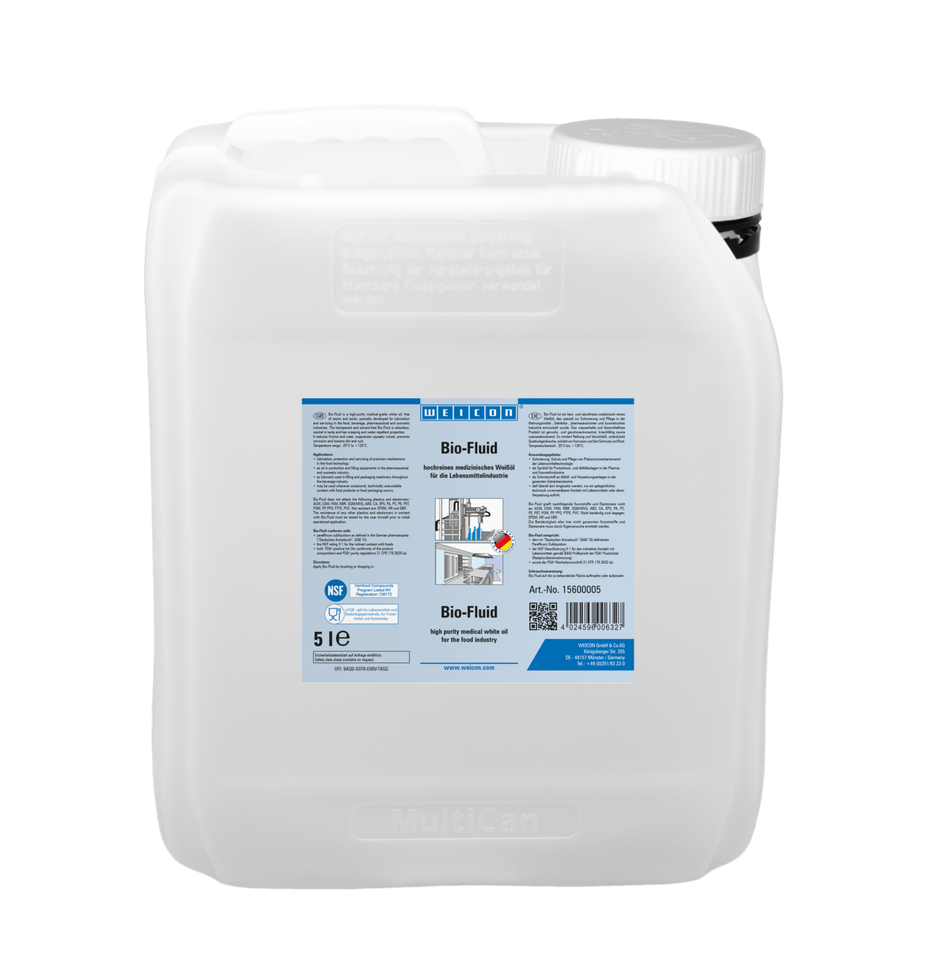 Bio-Fluid lichid | ulei lubrifiant si de ingrijire pentru sectorul alimentar NSF H1