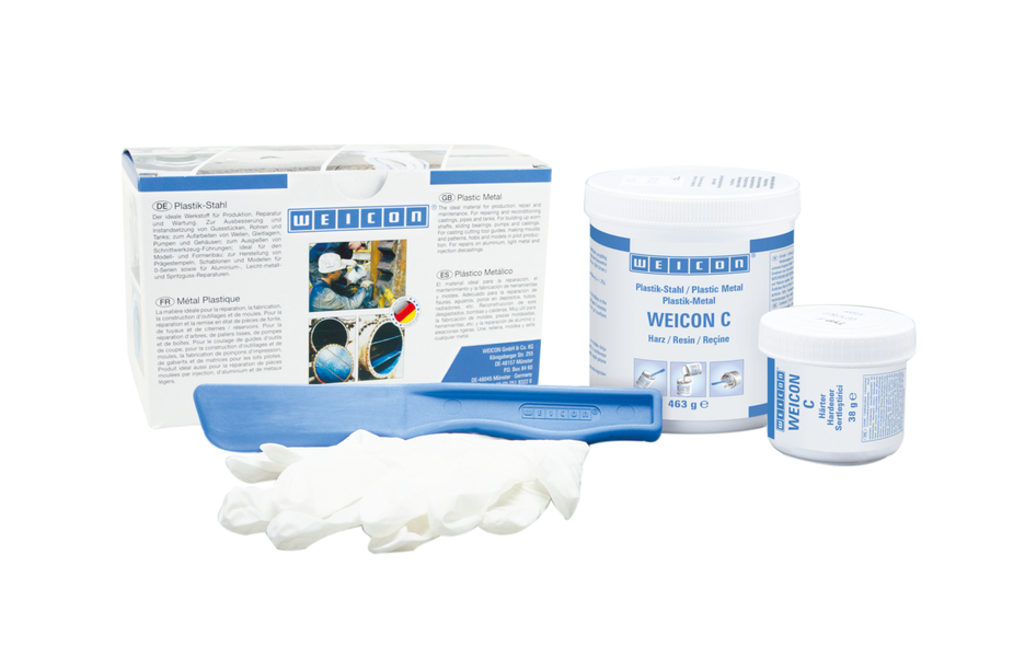 WEICON C | sistem de rasini epoxidice cu pulbere de aluminiu pentru reparatii si turnare in forma