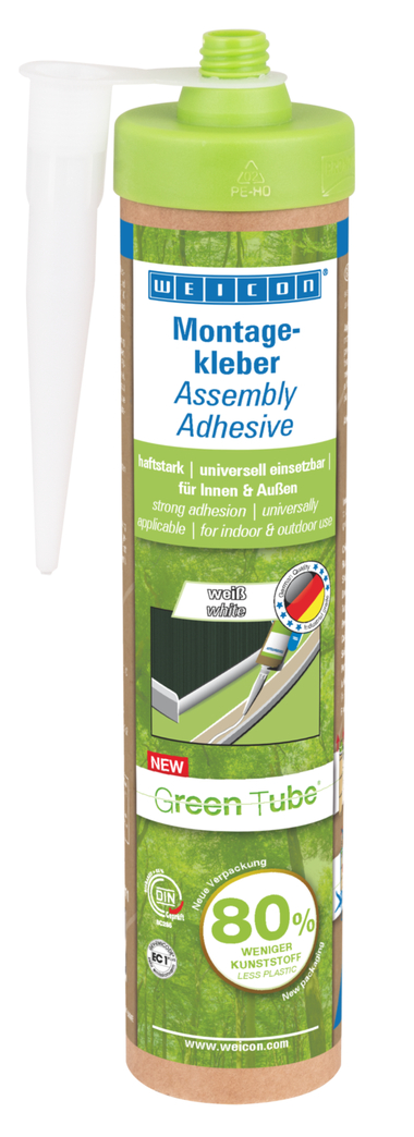 Adeziv de asamblare WEICON Green Tube | adeziv universal puternic pentru utilizare la interior și exterior