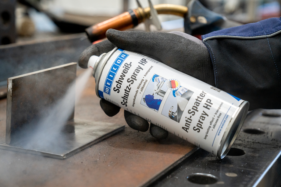 Spray antistropi WEICON HP | protejează împotriva aderenței și penetrării stropilor de sudură