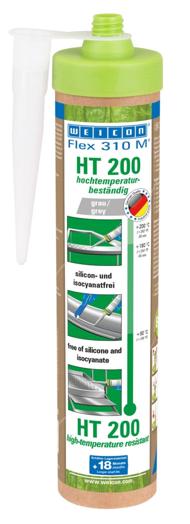 Flex 310 M® HT 200 MS Polimer | Adeziv și etanșant cu aderență inițială ridicată - ideal pentru acoperirea cu pulbere și rezistent la căldură până la 200 °C
