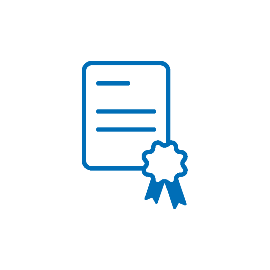 Pictogramă certificat