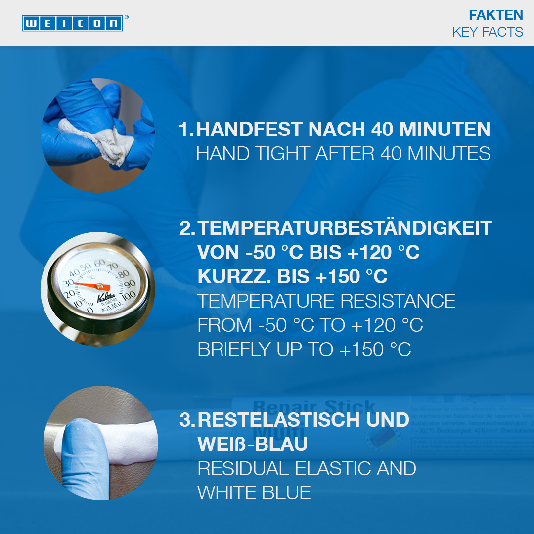 Repair Stick Plastic | chit de reparatii cu certificat apa potabila