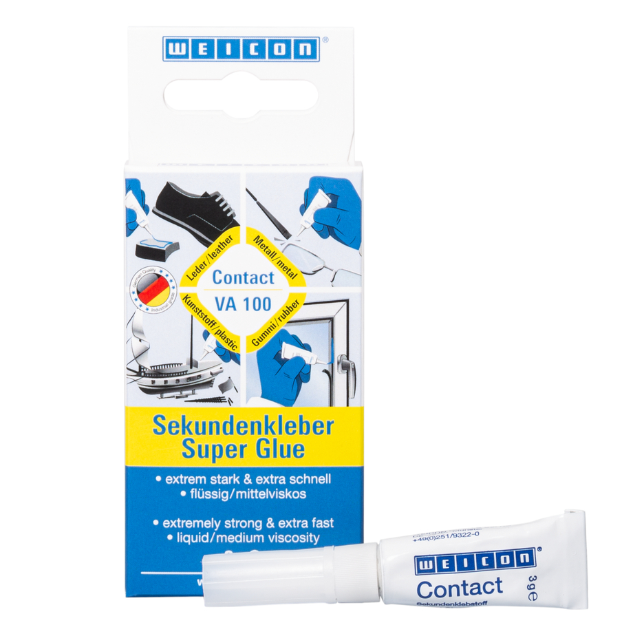 WEICON Contact VA 100 Adeziv cianoacrilat | adeziv instant pentru metal, plastic si cauciuc