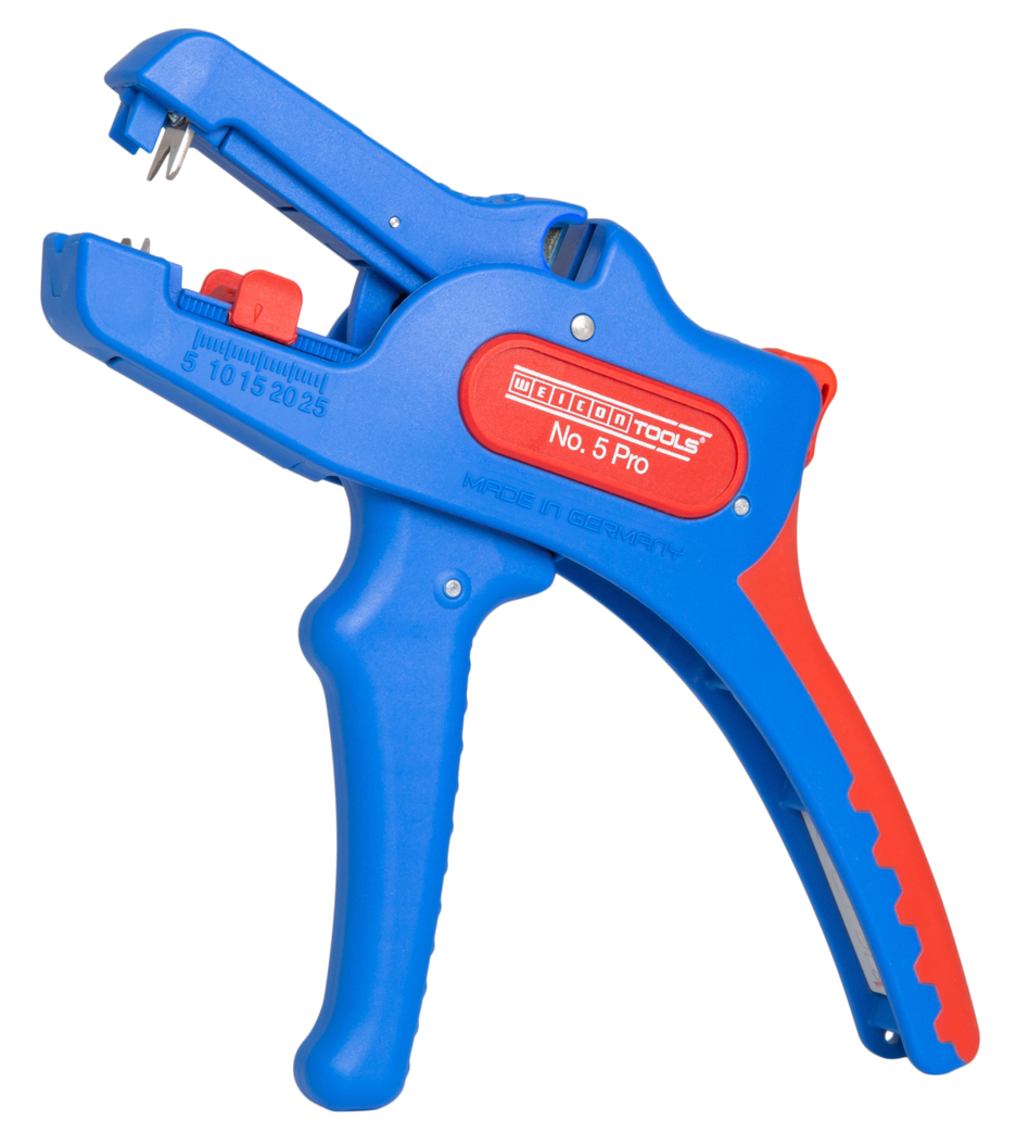 Clește de dezizolare nr. 5 Pro | pentru toti conductorii uzuali litati si solizi, interval de lucru 0,2 - 16,0 mm² Clește de dezizolare nr. 5 Pro | pentru toti conductorii uzuali litati si solizi, interval de lucru 0,2 - 16,0 mm²