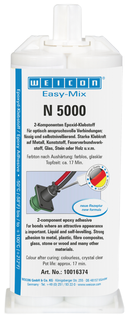 Adeziv epoxidic Easy-Mix N 5000 | Adeziv epoxidic pentru îmbinări în care este important aspectul vizual.