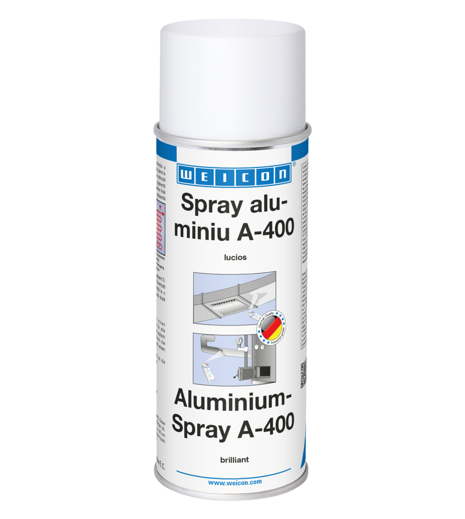 Spray aluminiu A-400 stralucitor | protectie inalta impotriva ruginii si coroziunii