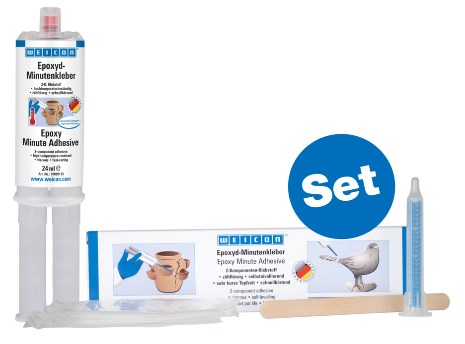 Adeziv Epoxi Minut | Adeziv pe bază de rășină epoxidică cu utilizare universală, rezistent la temperaturi ridicate