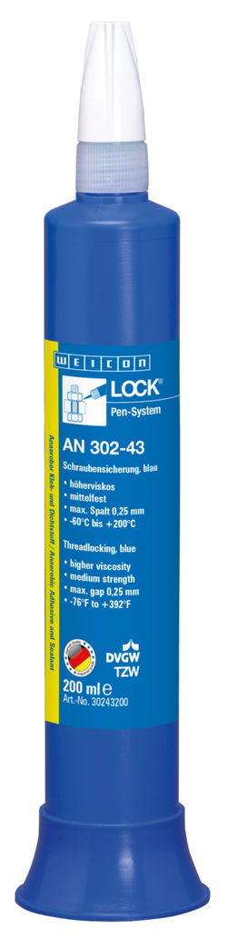 WEICONLOCK® AN 302-43 | rezistenta medie, vascozitate ridicata, certificare pentru apa potabila