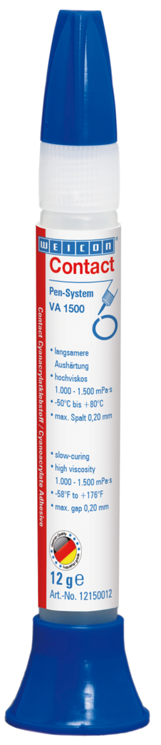 WEICON Contact VA 1500 Adeziv cianoacrilat | adeziv instant pentru cauciuc, metal, materiale poroase si absorbante
