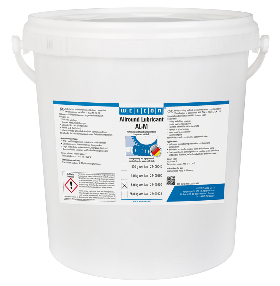 Vaselină de înaltă performanță AL-M | Lubrifiere pe termen lung cu  MoS2