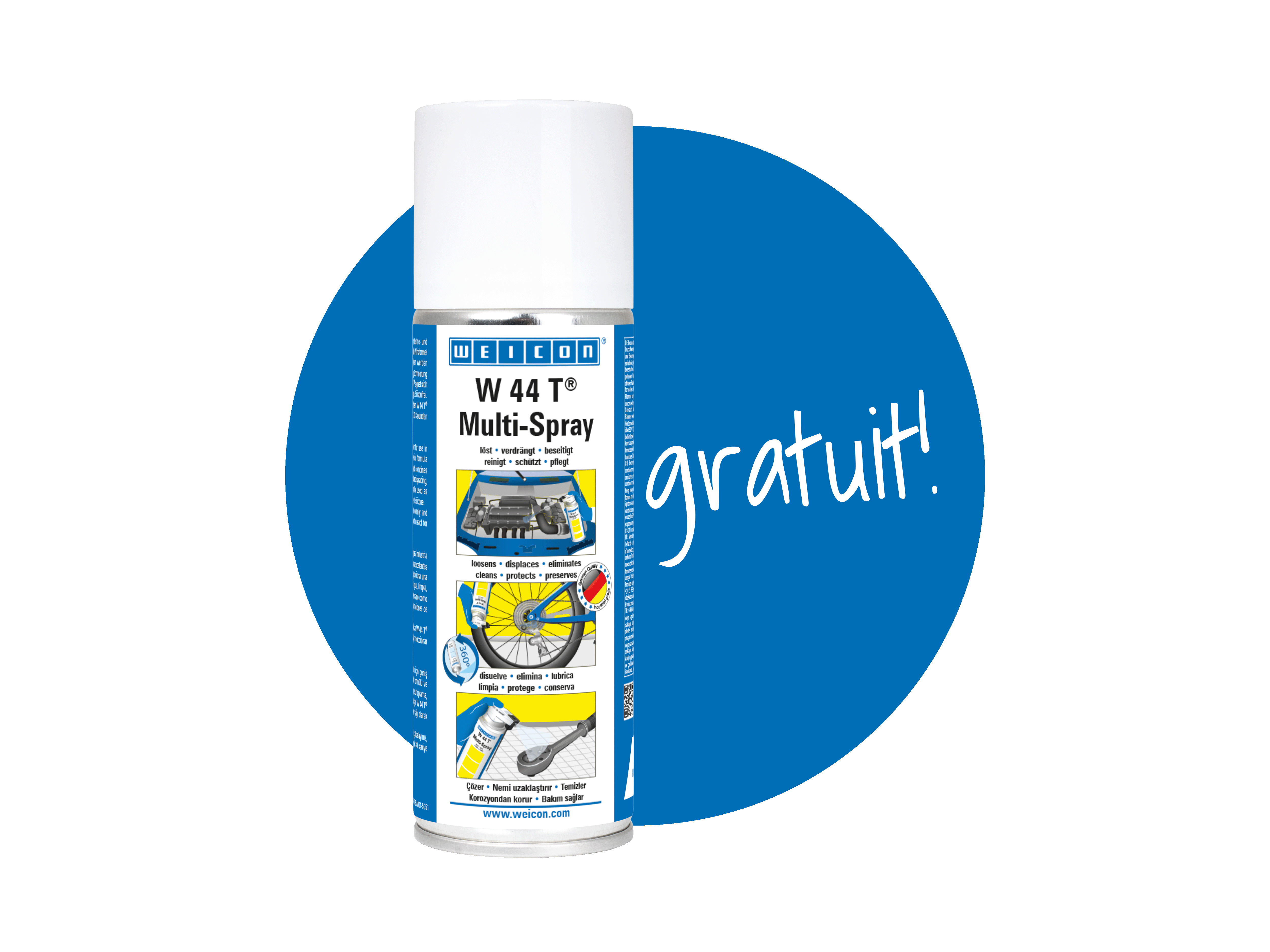 spray, multispray, lubricant, bike, blue