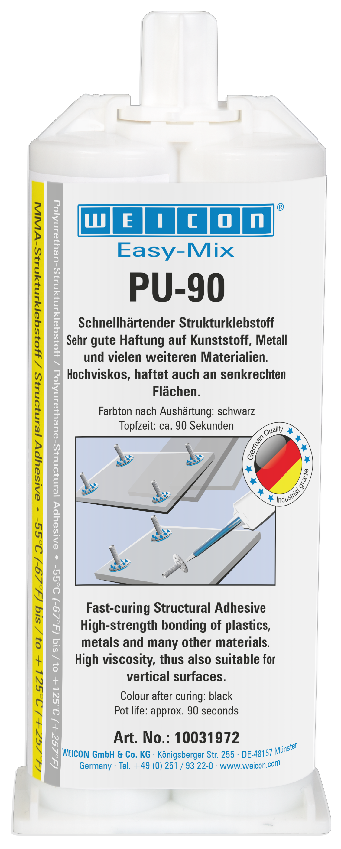 Adeziv poliuretanic Easy-Mix PU-90 | adeziv poliuretanic, rezistenta inalta, timp de lucru aprox. 90 secunde