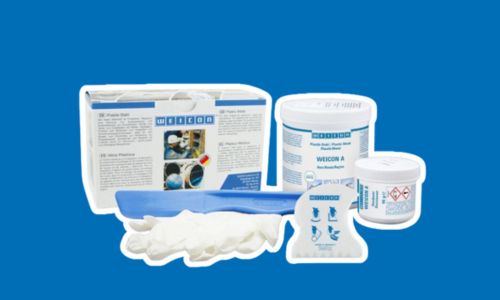 Sistem de rășină epoxidică pe fundal albastru