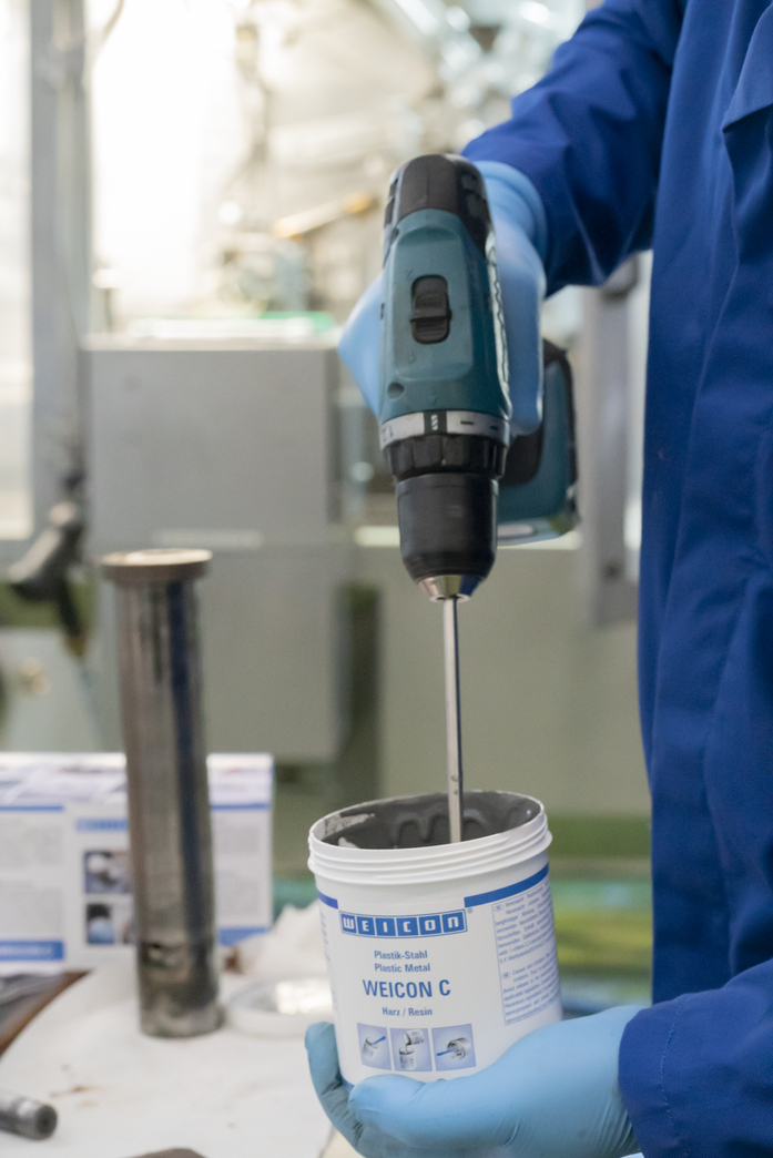 WEICON C | sistem de rasini epoxidice cu pulbere de aluminiu pentru reparatii si turnare in forma