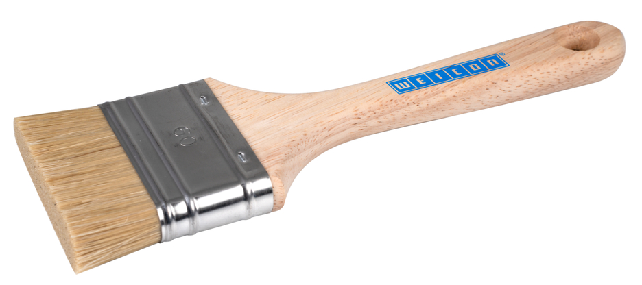 Pensulă 60 scurtă, plată, pentru metale plastice | Pensula cu peri naturali de 24 mm, pentru materiale fluide