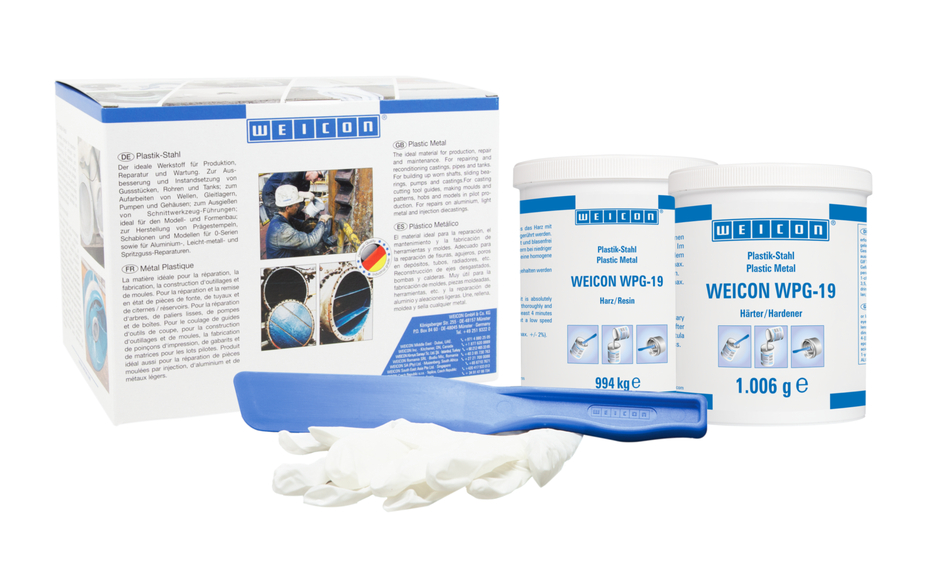 WEICON WPG-19 | Sistem de protecție împotriva uzurii - protejează împotriva eroziunii și abraziunii cauzate de impactul particulelor grosiere