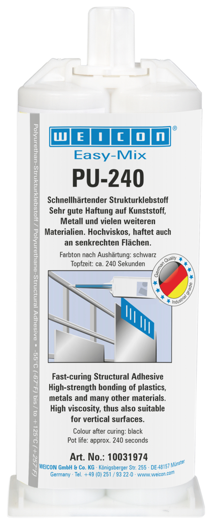 Adeziv poliuretanic Easy-Mix PU-240 | adeziv poliuretanic cu rezistenta inalta, timp de lucru aprox. 240 secunde