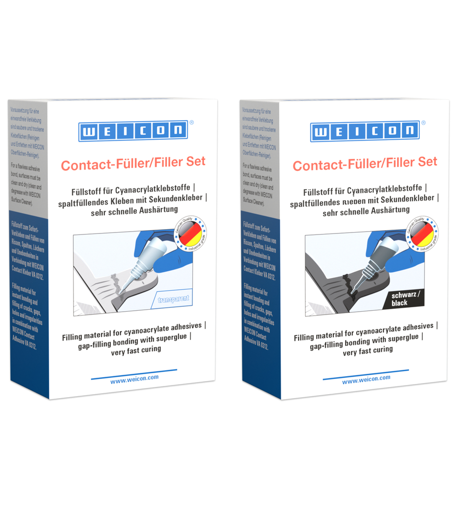 Set CA-Filler | filler special transparent si adeziv cianoacrilat Contact VA 8312