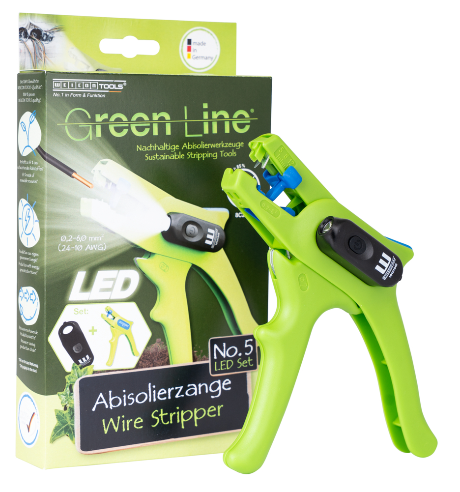 Clește dezizolator No. 5 Green Line LED Set