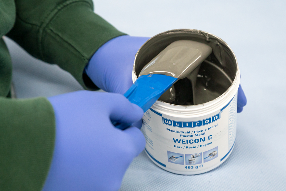 WEICON C | sistem de rasini epoxidice cu pulbere de aluminiu pentru reparatii si turnare in forma