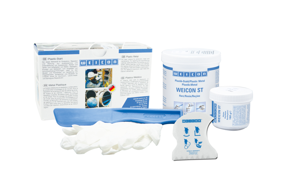 WEICON ST | sistem de rasini epoxidice cu pulbere metalica pentru reparatii si matrite