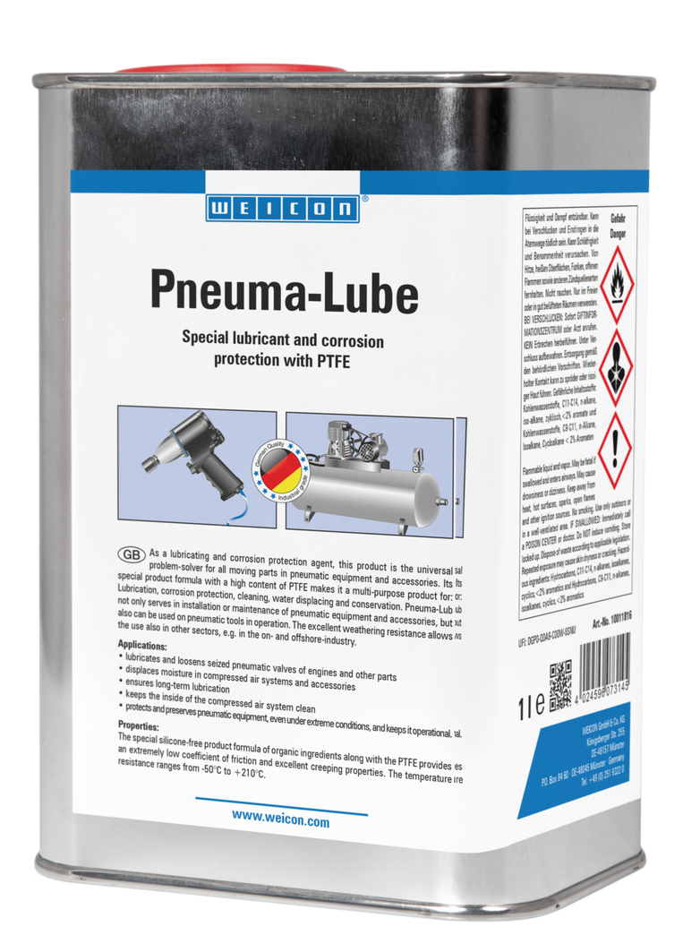 Pneuma-Lube | lubrifiant cu PTFE pentru scule pneumatice