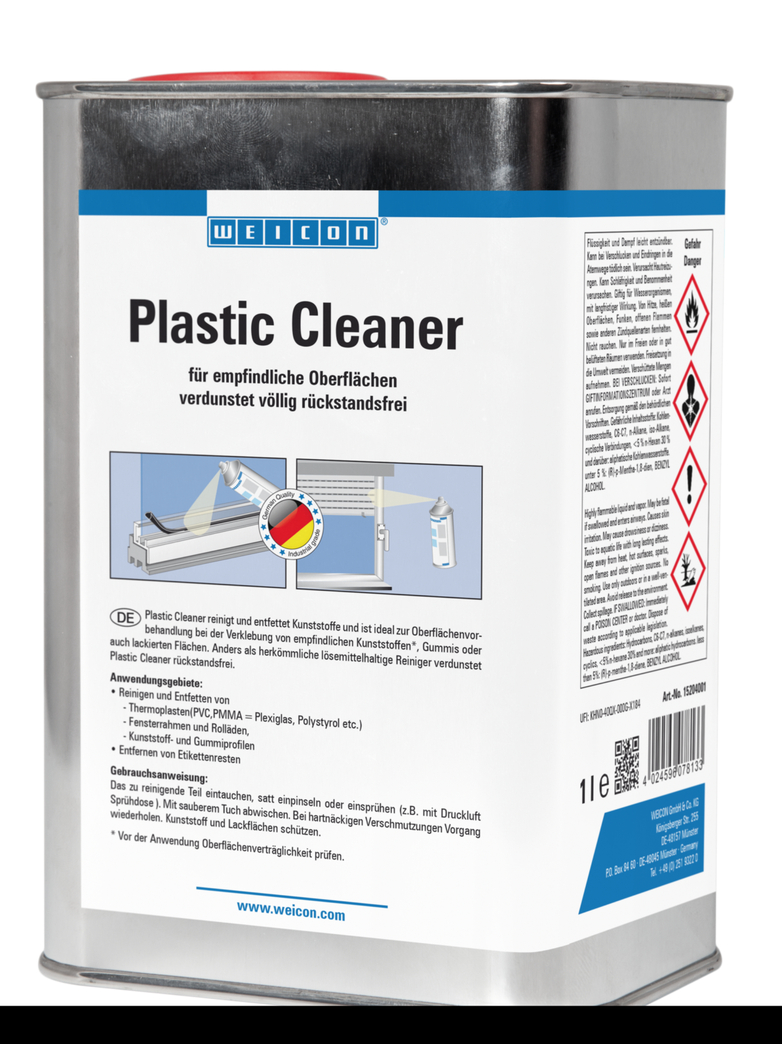 Lichid curatare materiale plastice | solutie de curatare pentru plastic, cauciuc si materiale vopsite in camp electrostatic