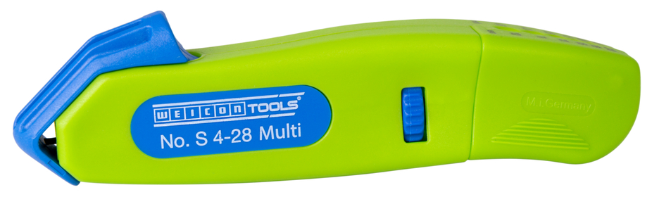 Cuțit dezizolat cablu S 4 - 28 Multi Green Line (gama verde) | cu functie integrata de dezizolare, interval de lucru  4 - 28 mm Ø