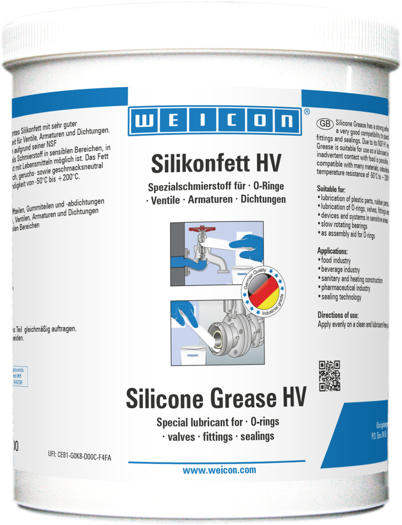 Vaselina siliconică HV | Vaselina de lubrifiere cu certificare alimentara