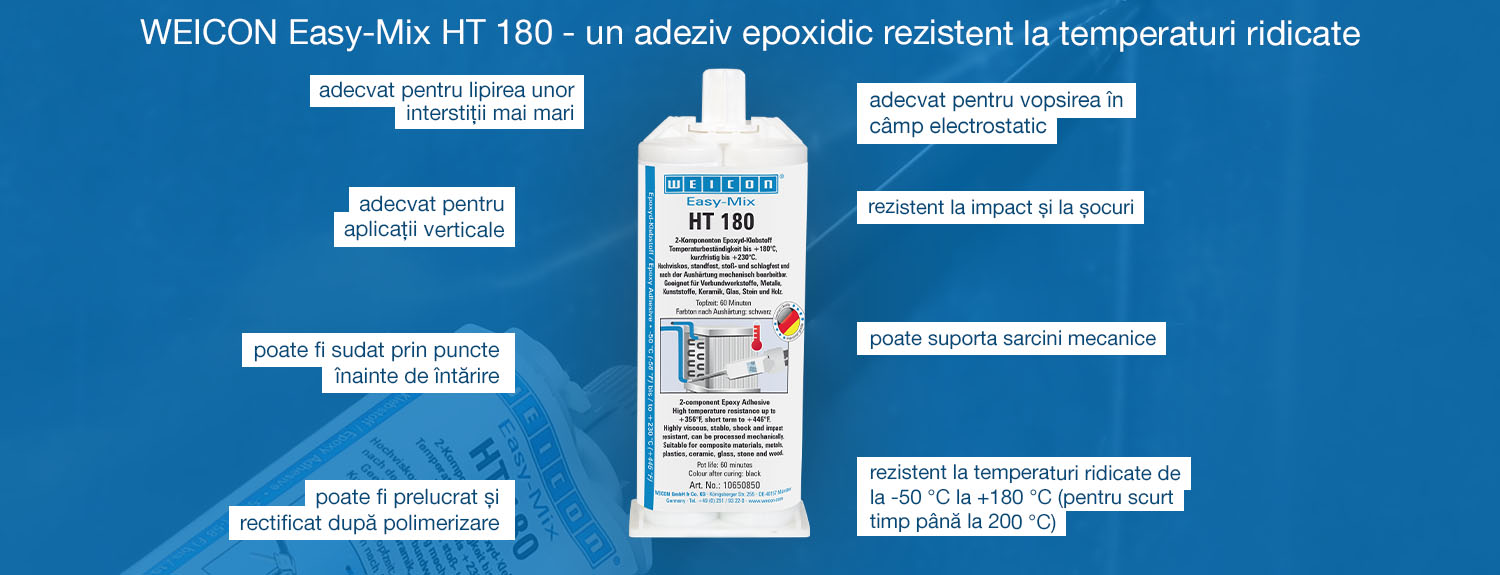 epoxy adhesive, caulk, two-component, high-temperature, blue container