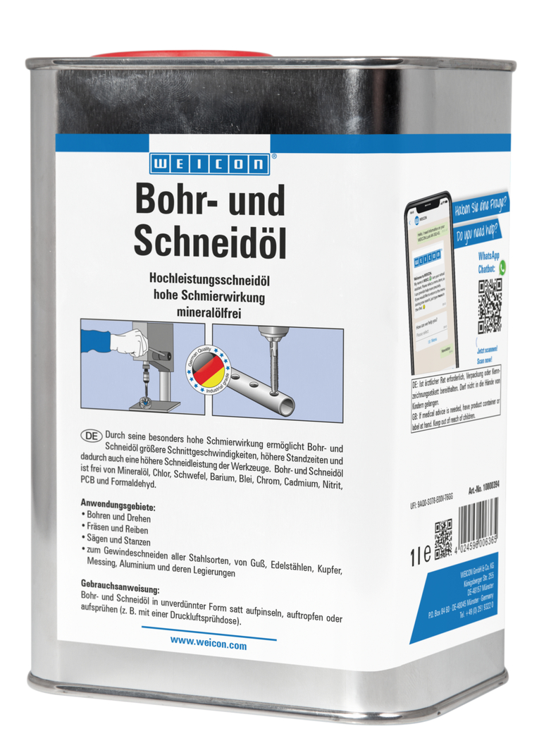 Ulei de tăiere și găurire WEICON | Ulei de tăiere de înaltă performanță