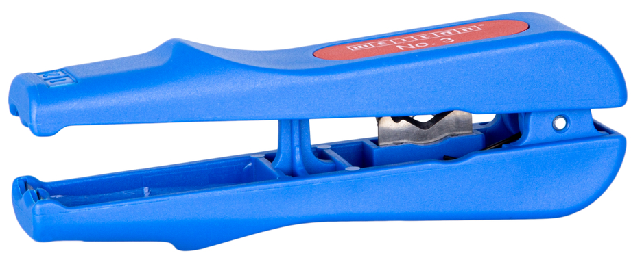 Combi-Coax No. 3 | pentru inlaturarea mantalei si dezizolarea cablurilor coaxiale, cutter lateral inclus, interval de lucru  4,8 - 7,5 mm². Combi-Coax No. 3 | pentru inlaturarea mantalei si dezizolarea cablurilor coaxiale, cutter lateral inclus, interval de lucru  4,8 - 7,5 mm².