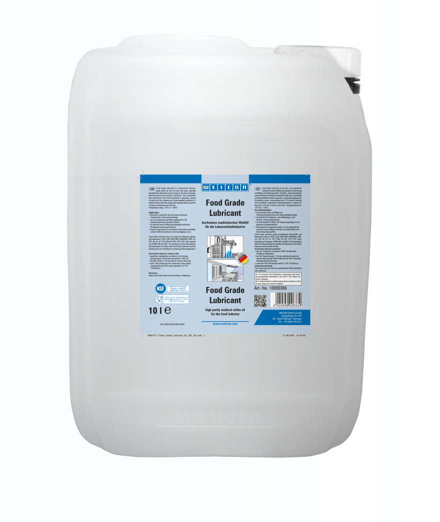Lubrifiant industria alimentara | ulei lubrifiant si de ingrijire pentru sectorul alimentar NSF H1