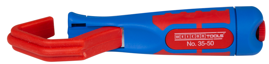 Cuțit dezizolat cablu nr. 35 - 50 | cu maner bicomponent si maner din plastic ranforsat cu fibra de sticla, interval de lucru 35 - 50 mm Ø