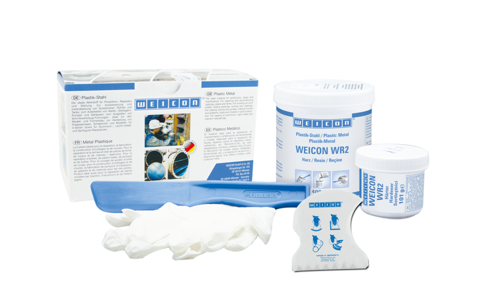 WEICON WR2 | sisteme de rasini epoxidice cu pulbere minerala pentru reparatii si umplere interstitii