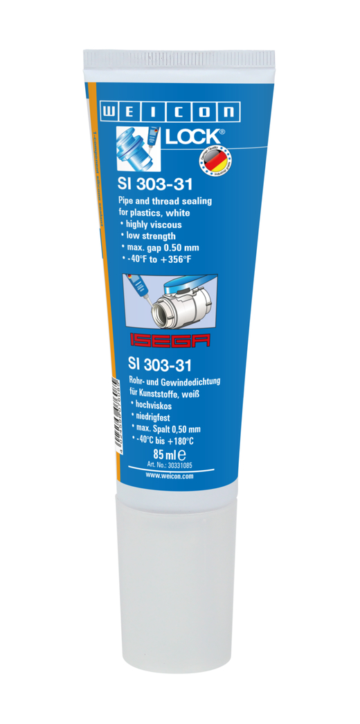 WEICONLOCK® SI 303-31 Etansant filete si tevi | rezistenta joasa, vascozitate ridicara, certificare ISEGA WEICONLOCK® SI 303-31 Etansant filete si tevi | rezistenta joasa, vascozitate ridicara, certificare ISEGA