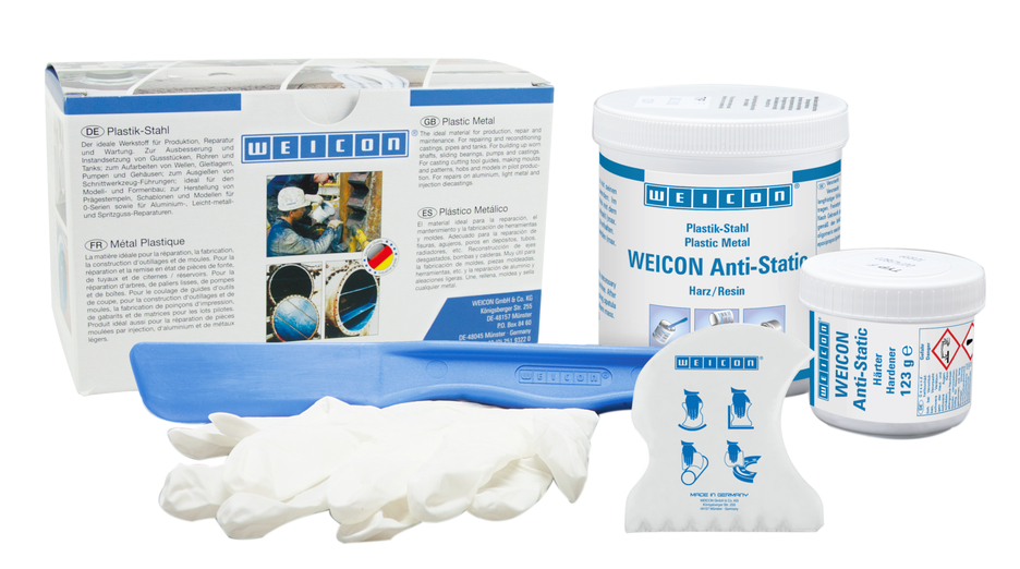 WEICON Anti-Static | sistem de rasini epoxidice cu pulbere minerala pentru protectia la uzura, antistatic