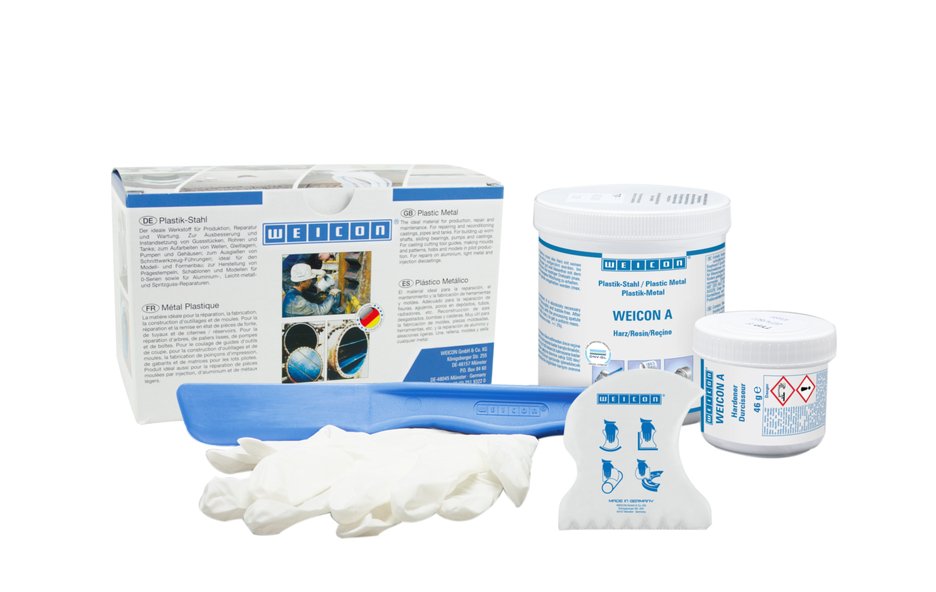 WEICON A | sistem de rasini epoxidice pentru reparatii si umplere gauri, produs cu certificare DNV